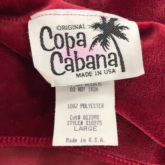 Vintage 90s Red Floral Velour Cottagecore 2-Piece Maxi Dress Cardigan Set / L - Picture 9 of 9